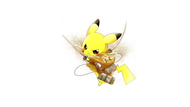 Pikachu with Swords — Yellow, Action