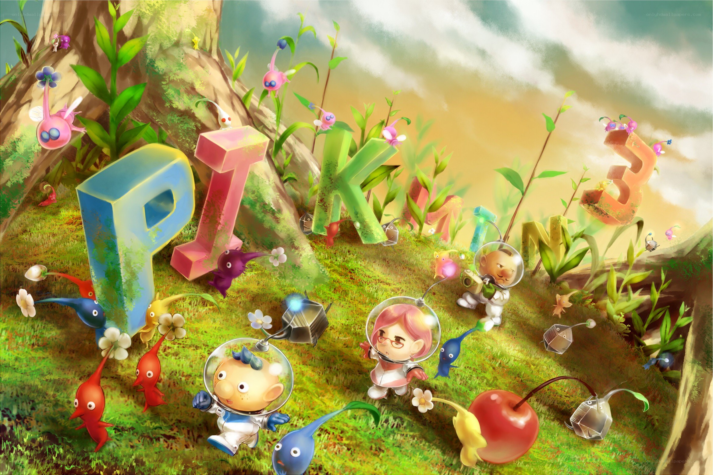 Pikmin 3 game art