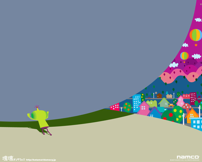 Pikmin character in a colorful world