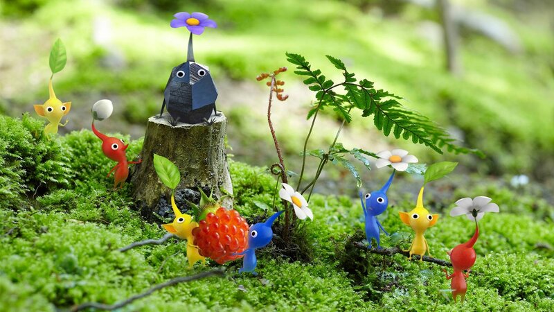 Pikmin Characters in Forest