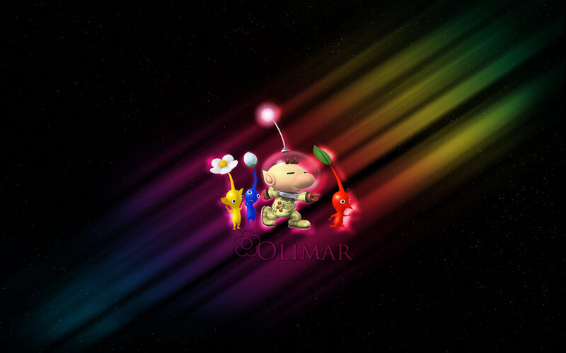 Pikmin characters in space
