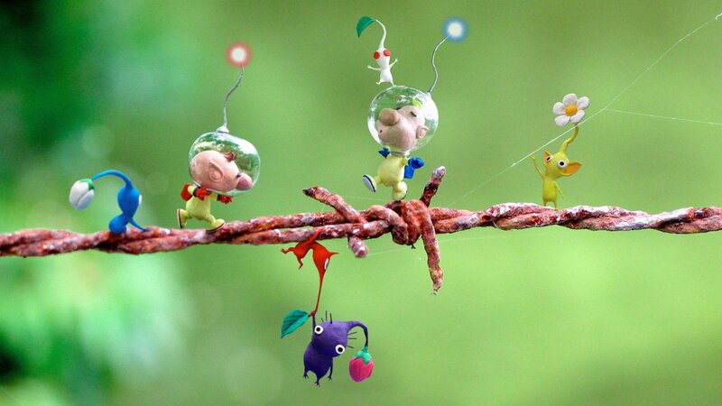 Pikmin Characters on a Branch — Green