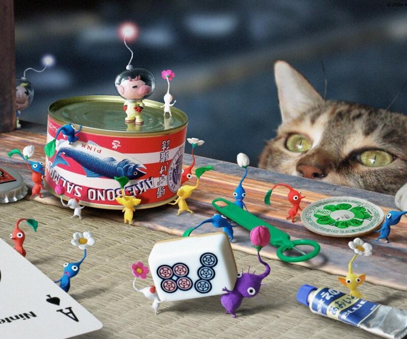 Pikmin figures on a table