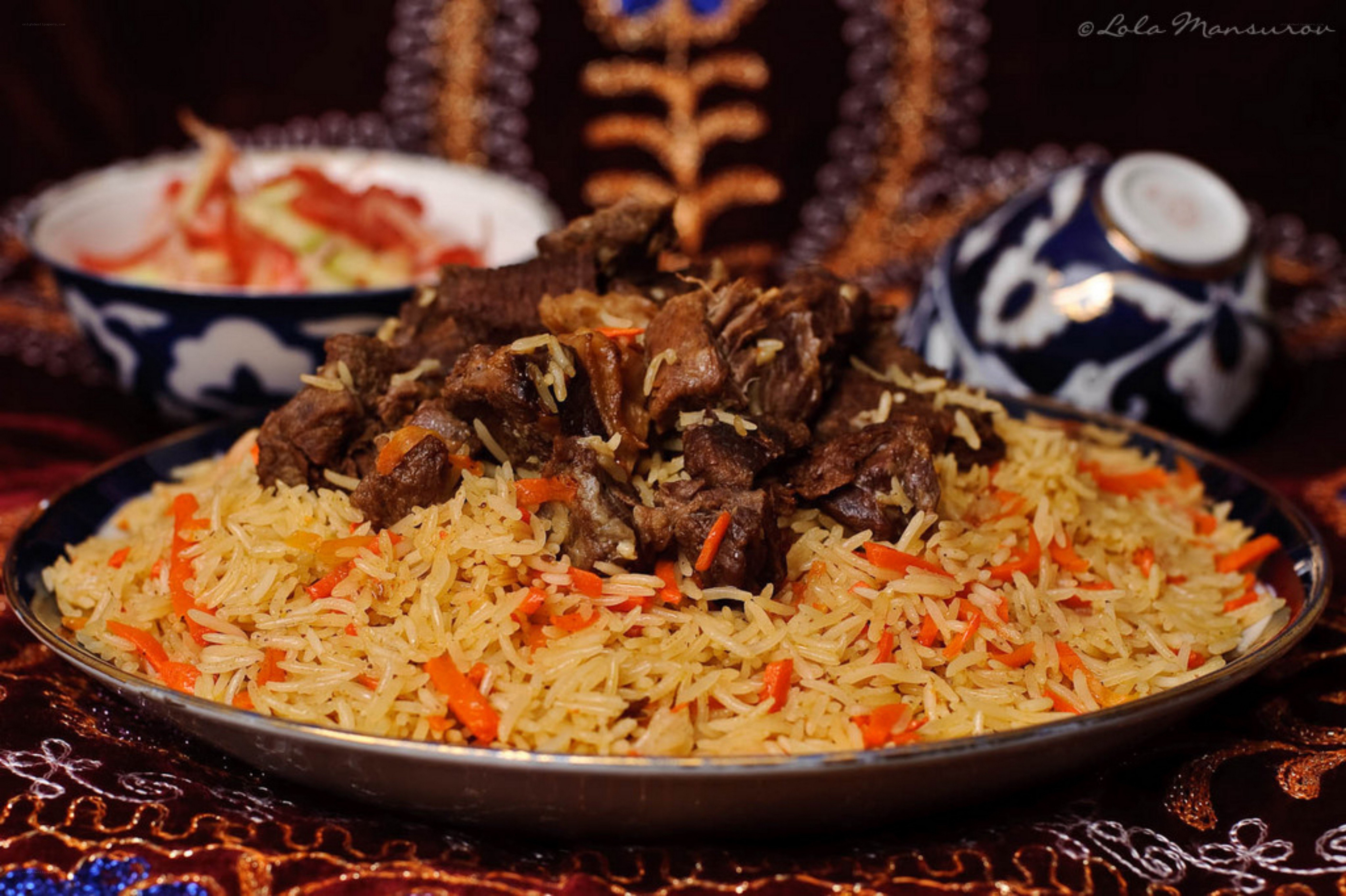 Pilaf with meat and vegetables