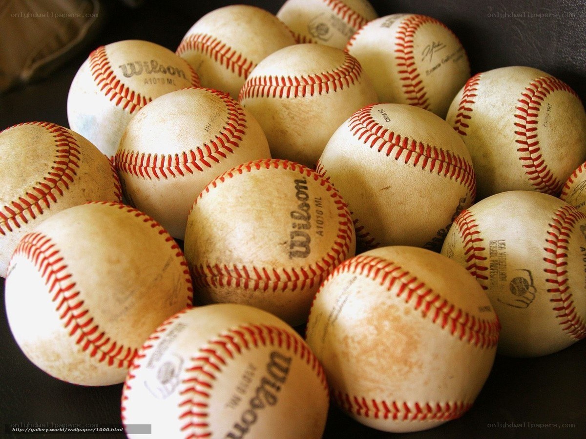 pile of baseballs