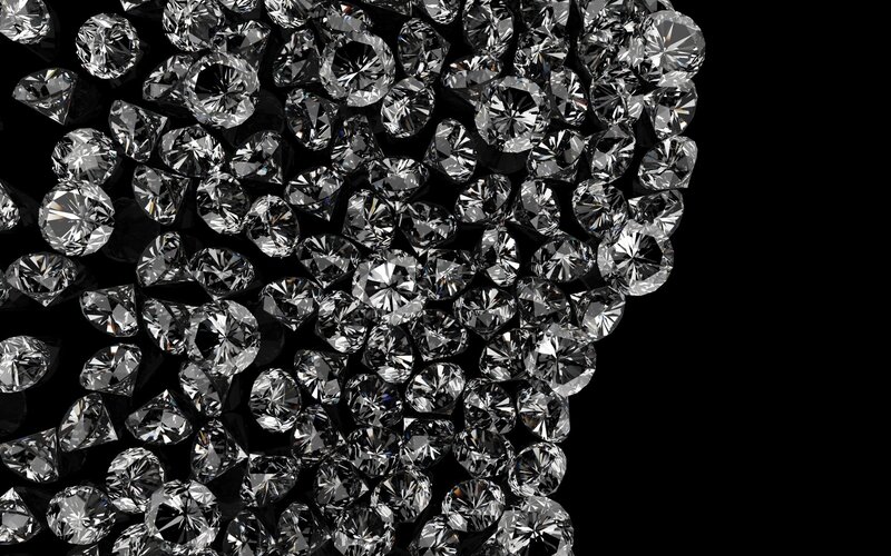 Pile of Diamonds — Black