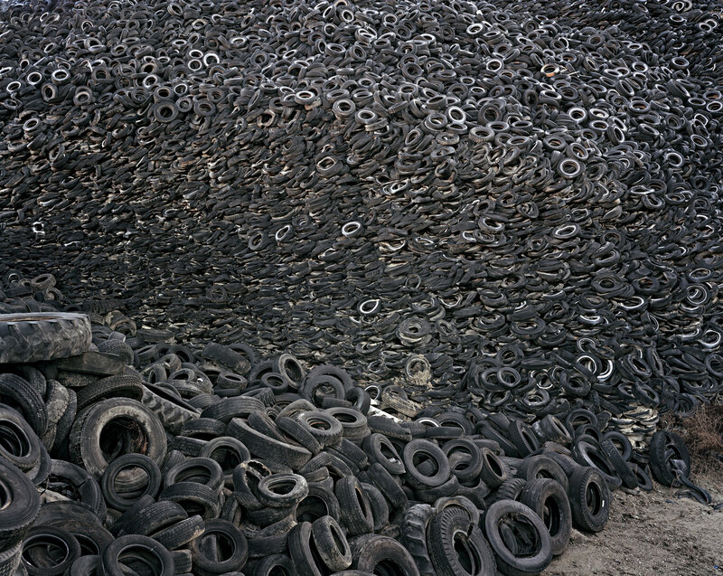 Pile of discarded tires