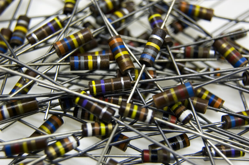 pile of electronic resistors