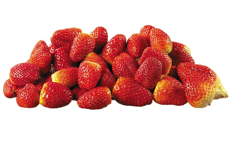 Pile of Fresh Strawberries — Red, Neutral, Photograph