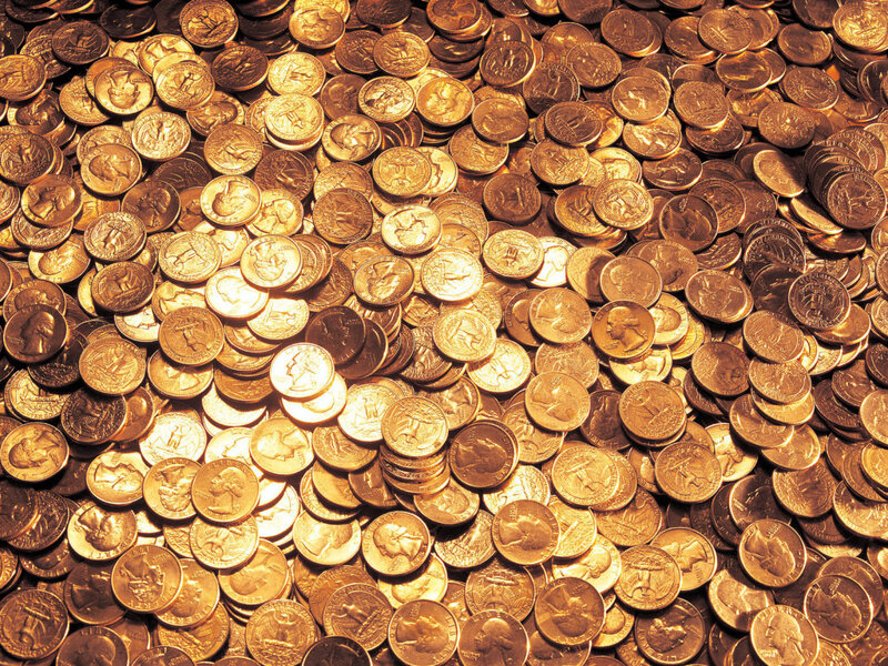 pile of gold coins