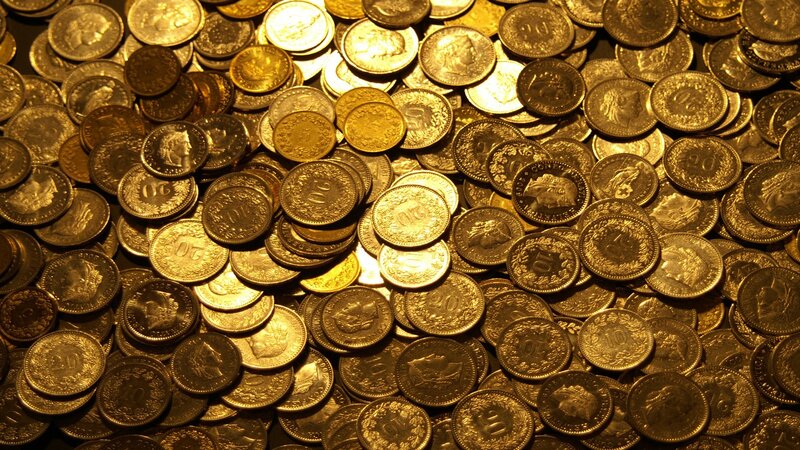 pile of gold coins