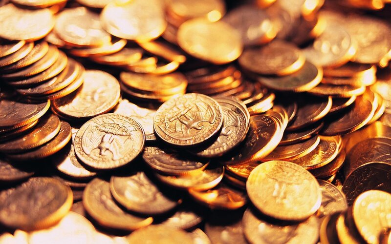 pile of gold coins