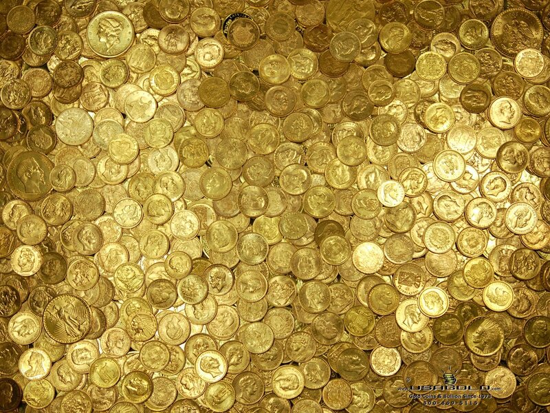 Pile of Gold Coins — Wealthy