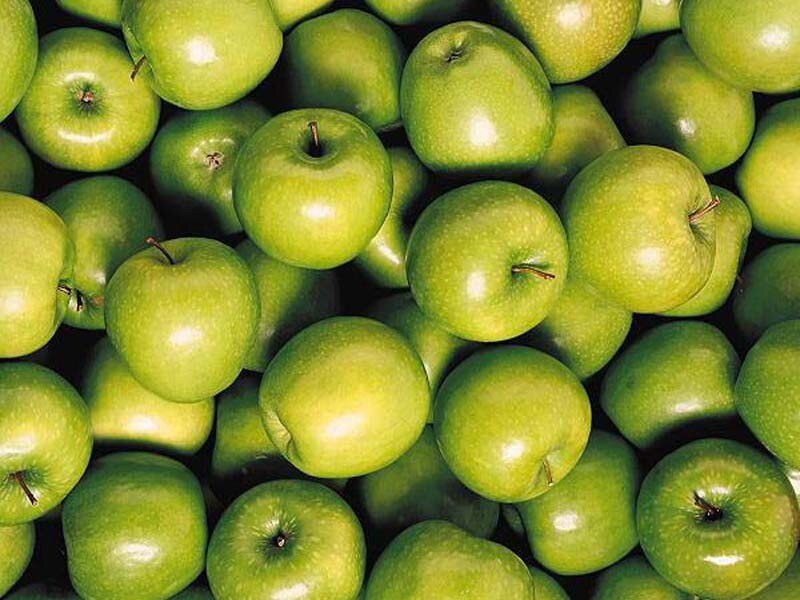 pile of green apples