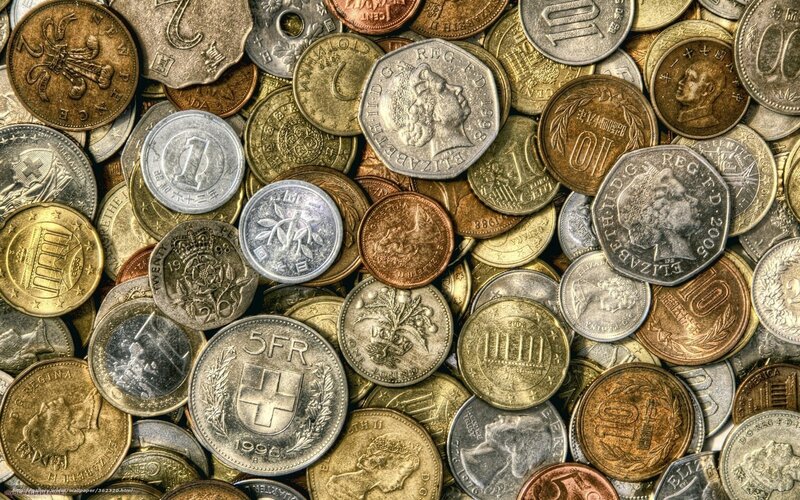 Pile of Mixed Coins — Silver, Neutral