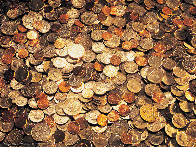 pile of mixed coins