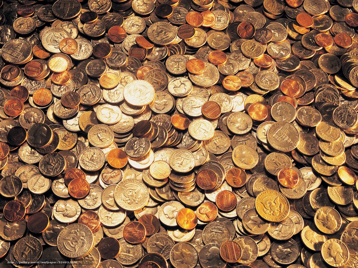 pile of mixed coins
