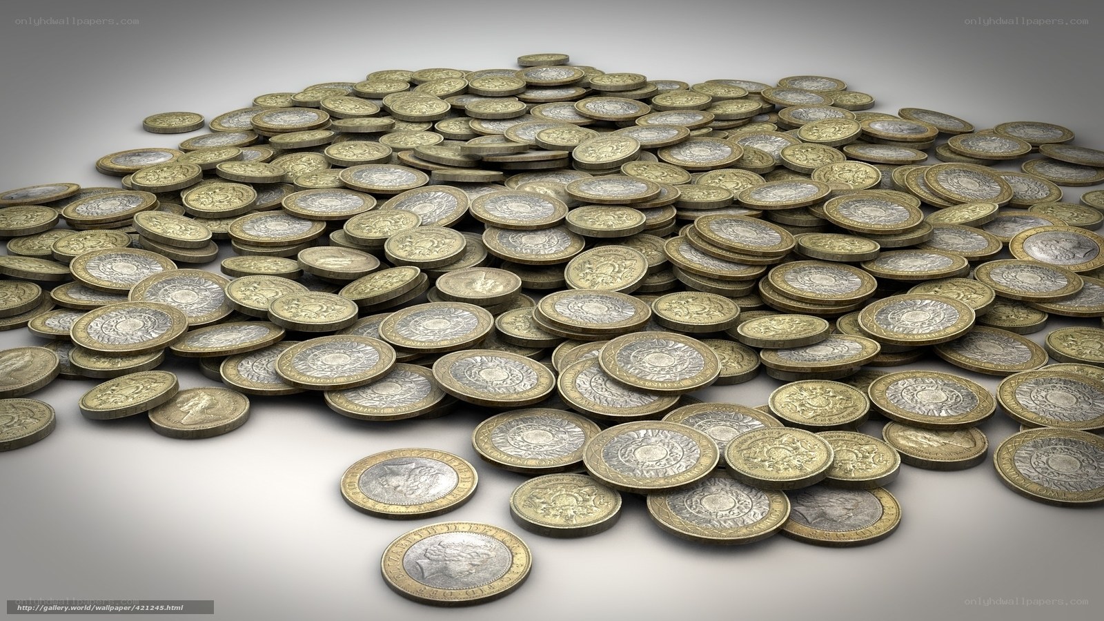 pile of pound coins
