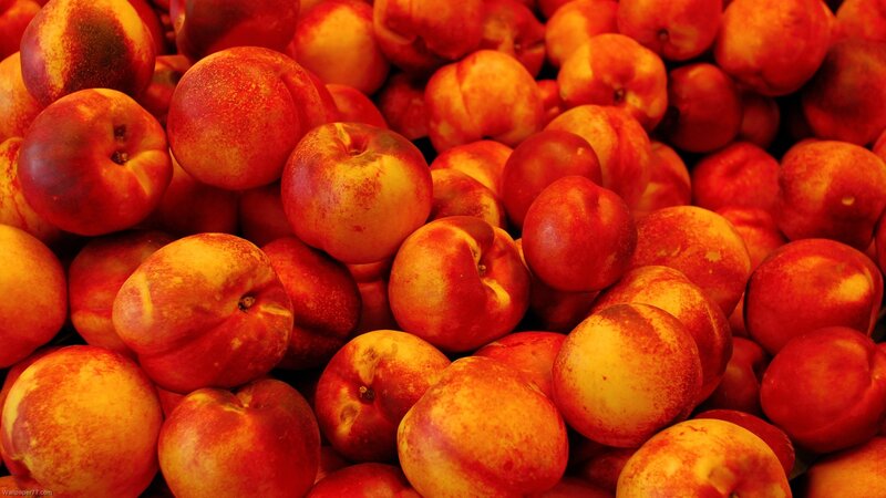 Pile of Ripe Peaches