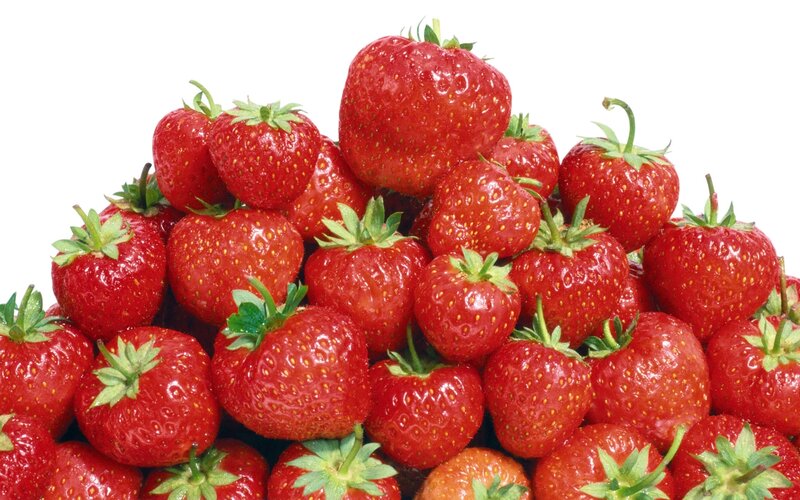 Pile of Ripe Strawberries