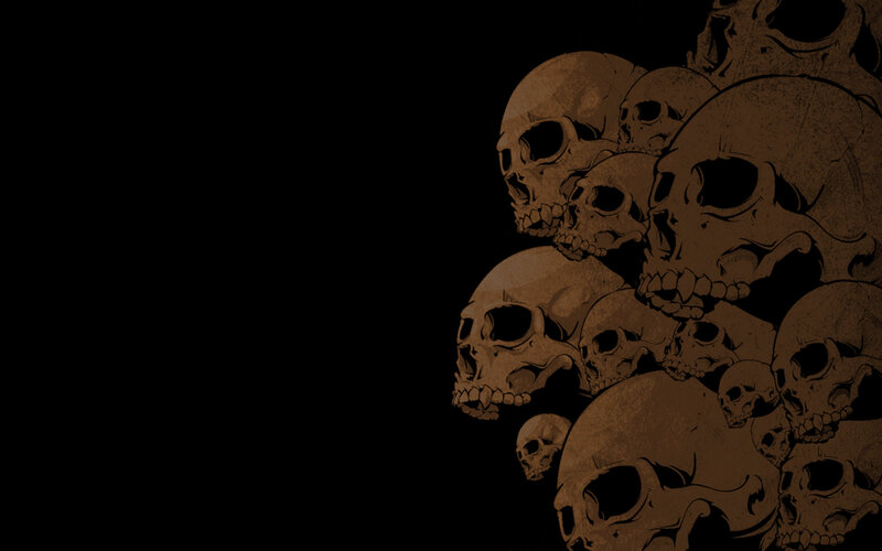 Pile of Skulls — Black, Dark