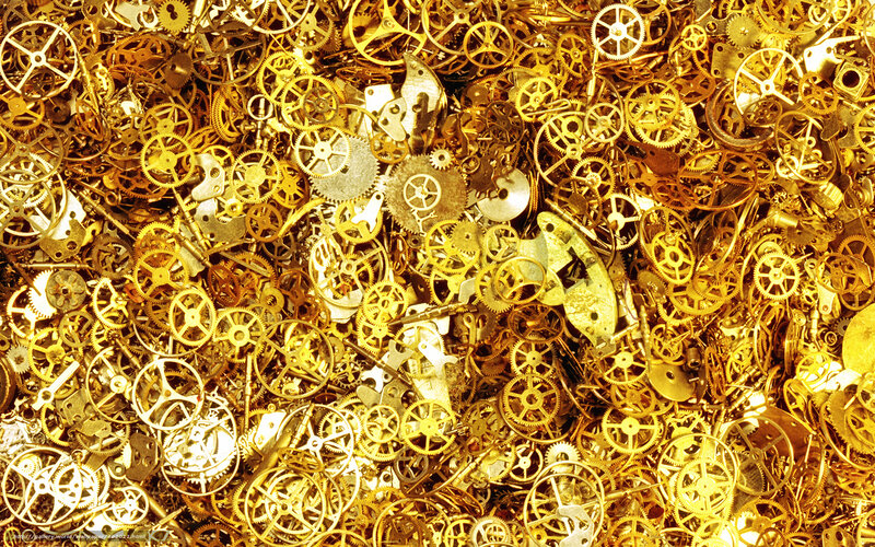 Pile of Watch Gears — Gold