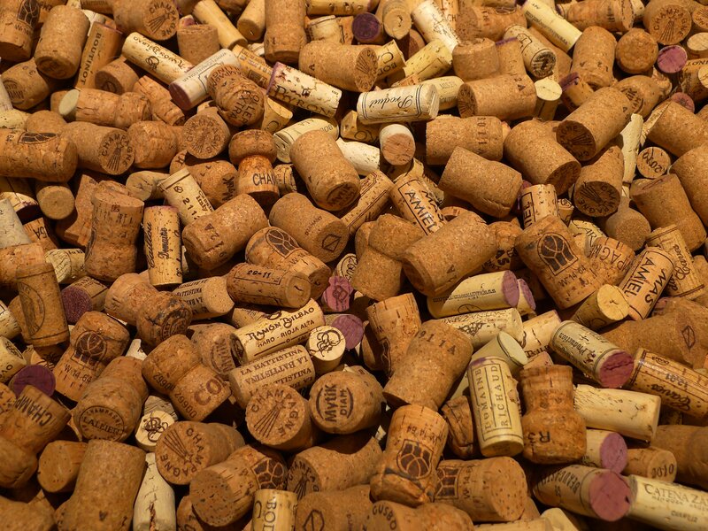 pile of wine corks