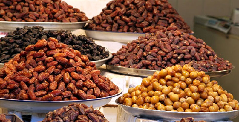 Piles of Dried Fruit