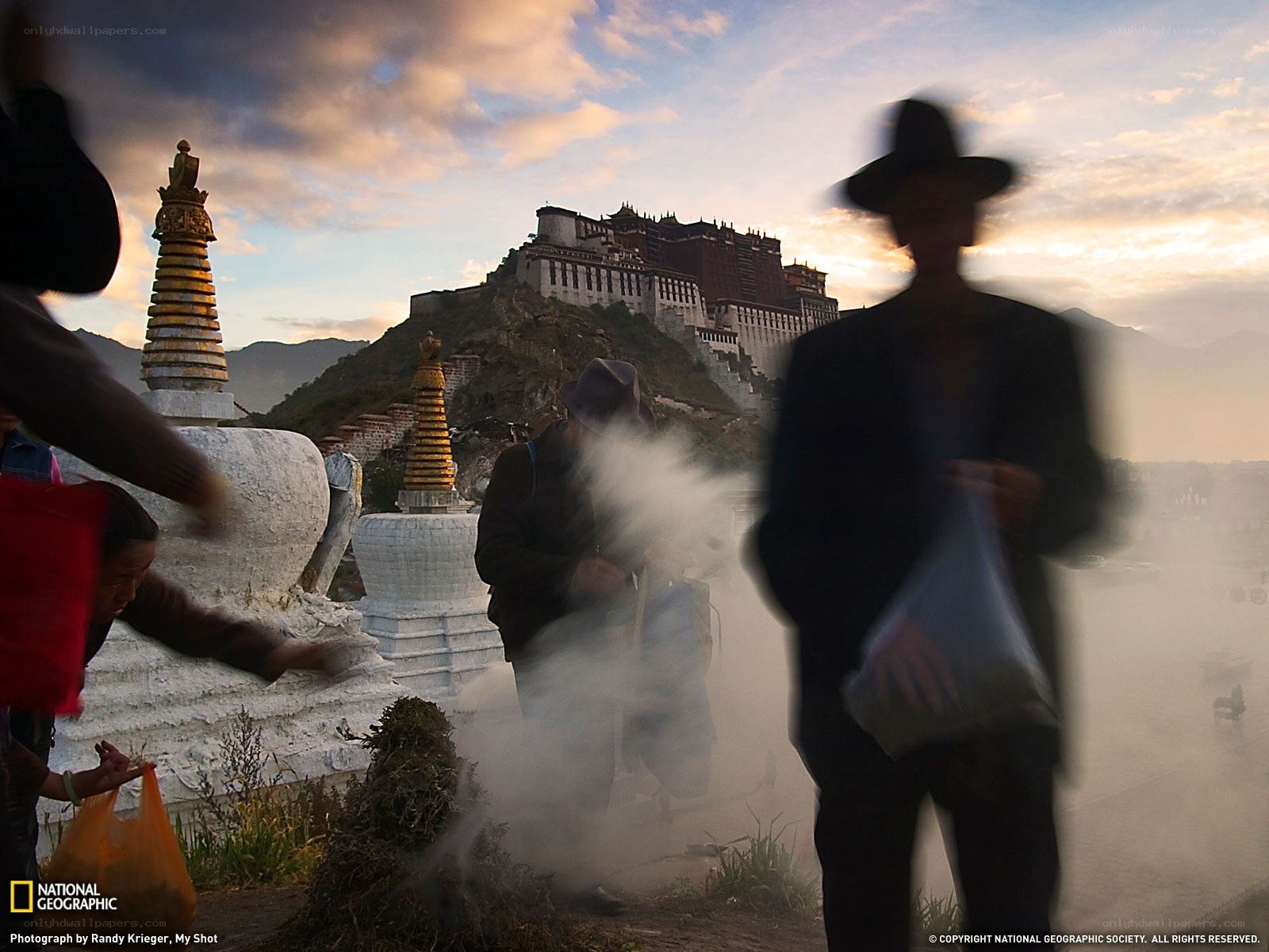 Pilgrims at Potala Palace