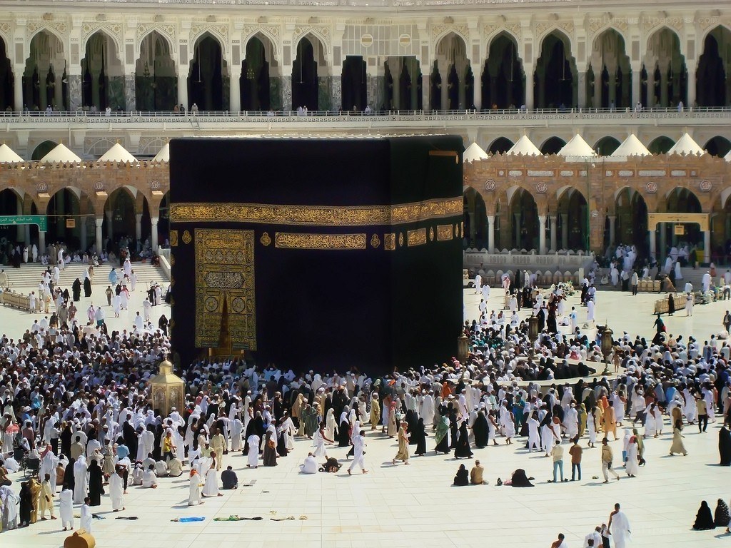 Pilgrims circumambulating the Kaaba