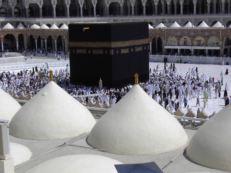 Pilgrims circumambulating the Kaaba