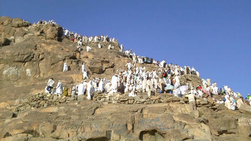 Pilgrims on a Rocky Hill