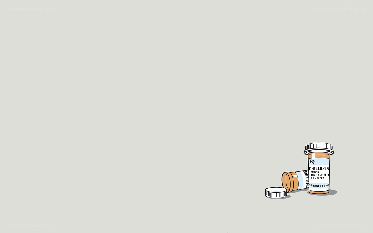 pill bottles on gray background
