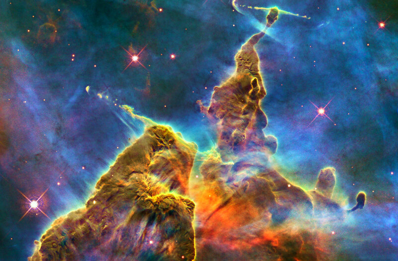 Pillars of Creation — Blue, Dramatic, Photograph