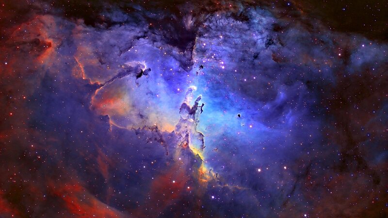 Pillars of Creation — Blue, Dramatic