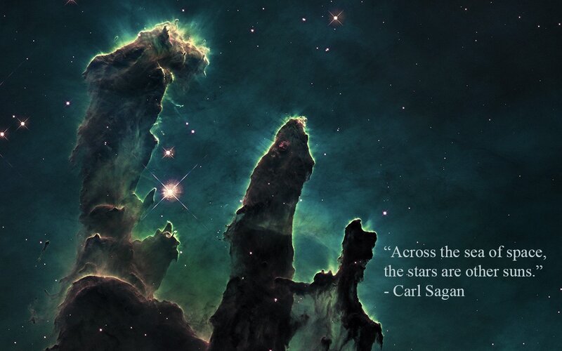 Pillars of Creation — Green, Dramatic, Photograph
