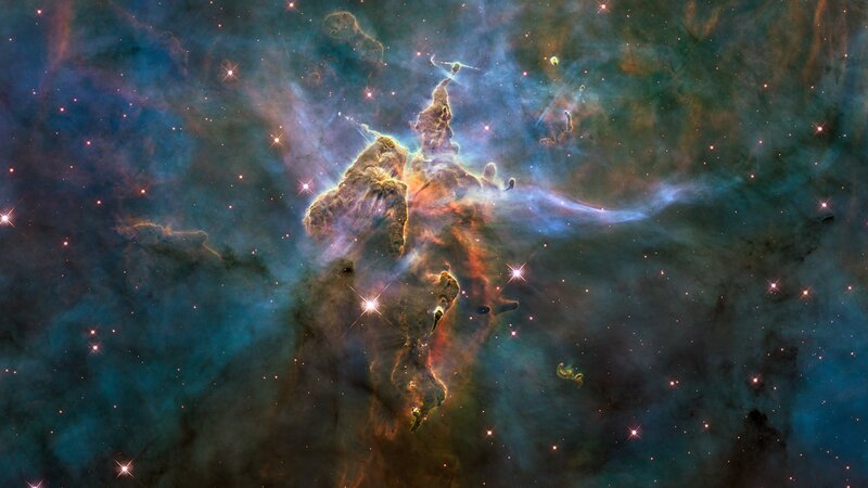 Pillars of Creation in space