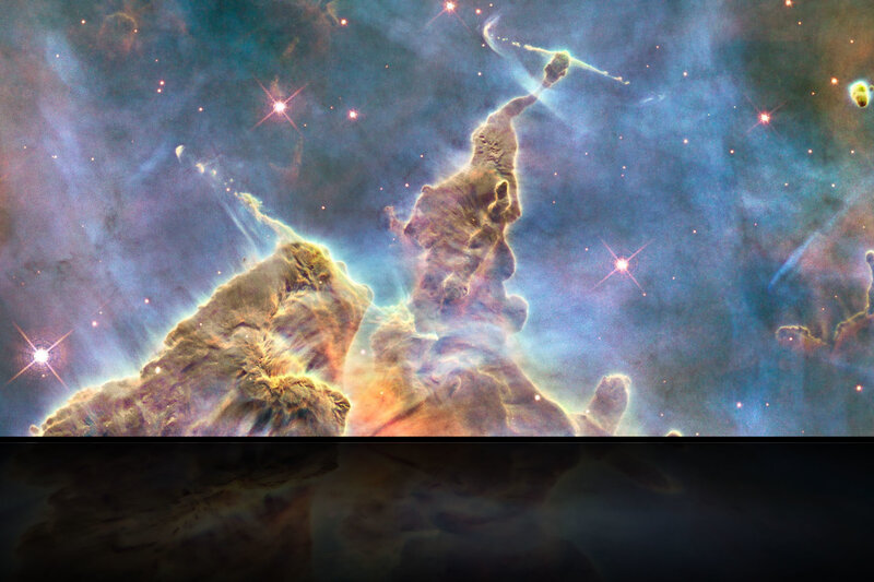 Pillars of Creation in space