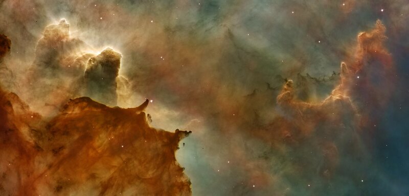 Pillars of Creation — Orange, Dramatic, Photograph, Nebula