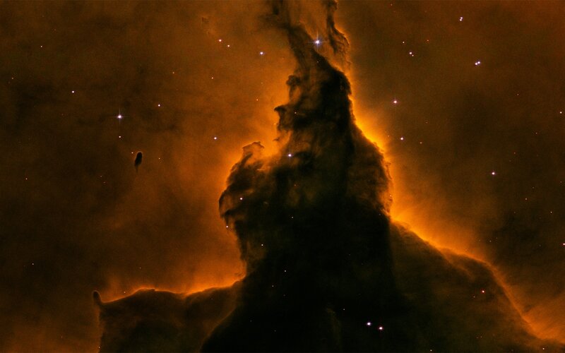 Pillars of Creation — Orange, Dramatic