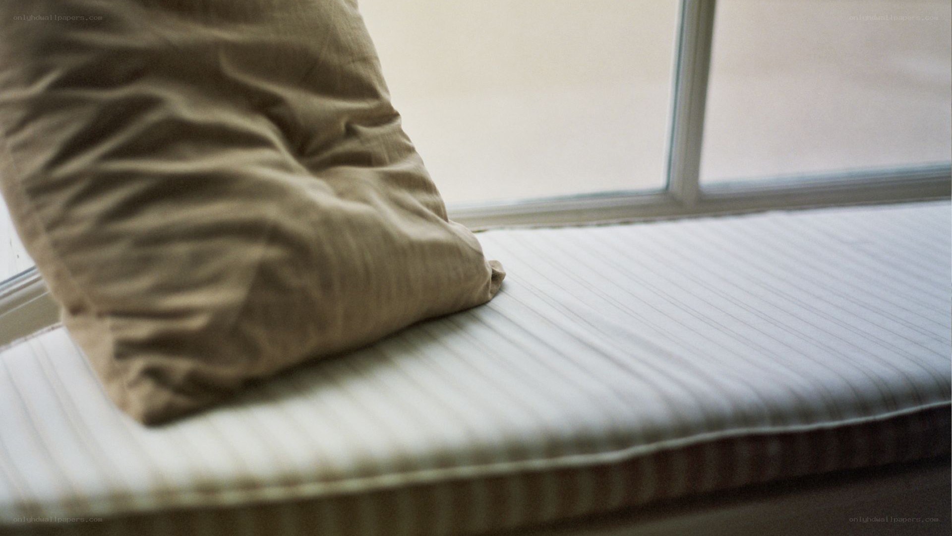 pillow on a window seat