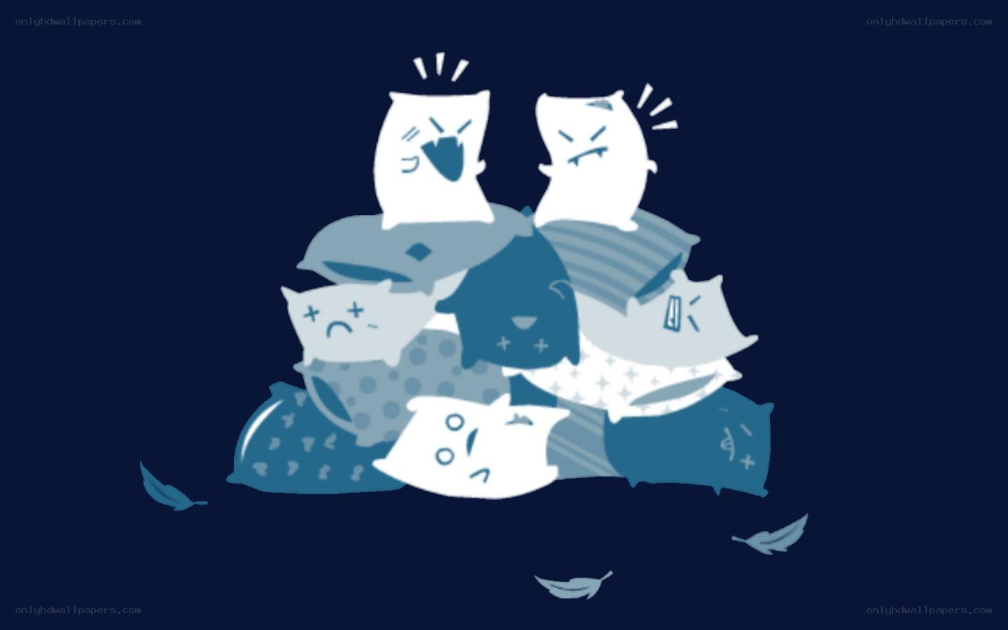pillows in a pile