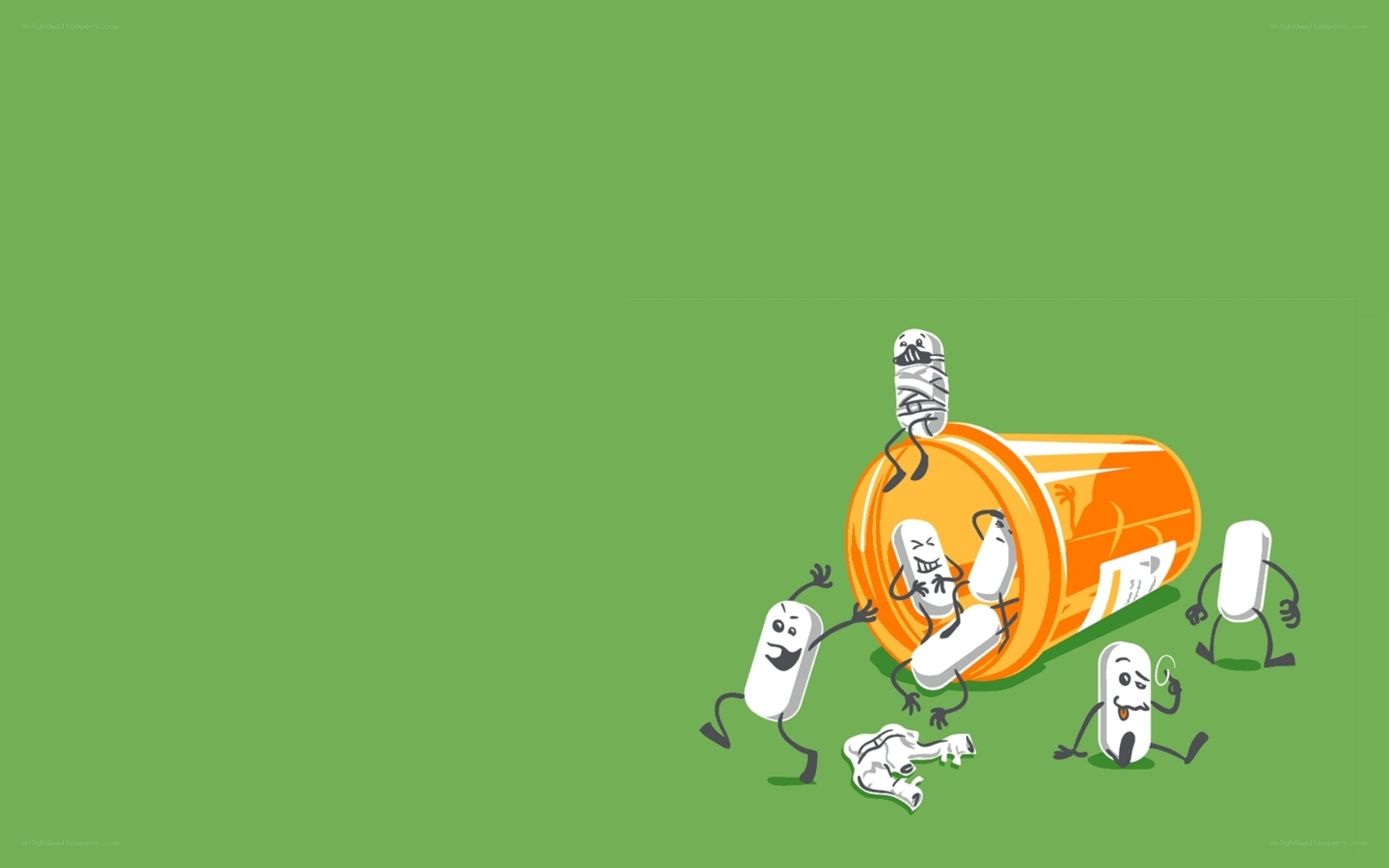 Pills escaping bottle