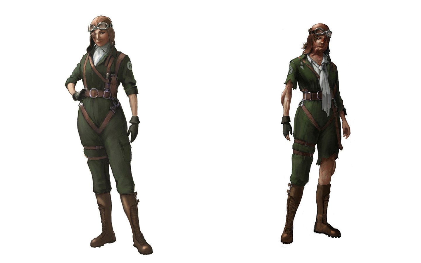 pilot character designs