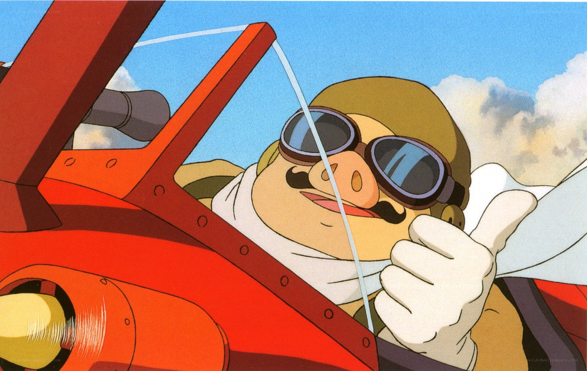 pilot giving thumbs up in cockpit