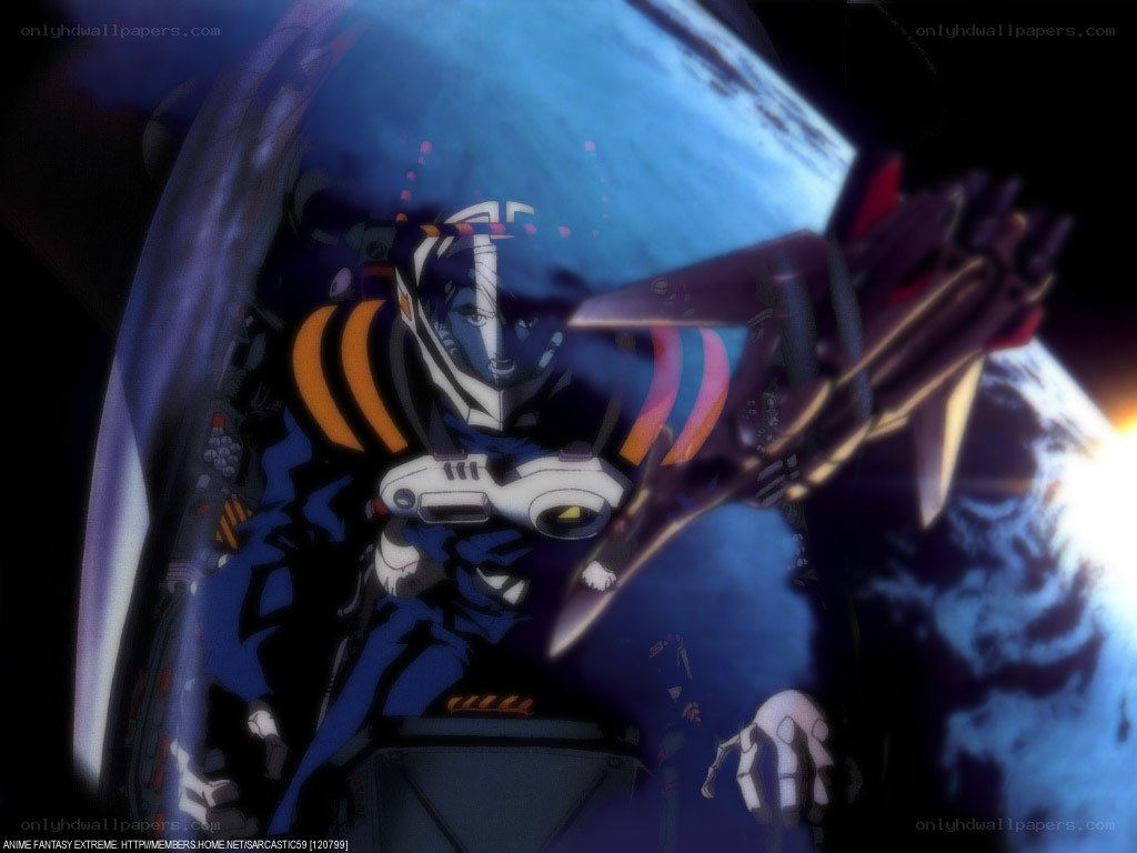 Pilot in a cockpit with Earth