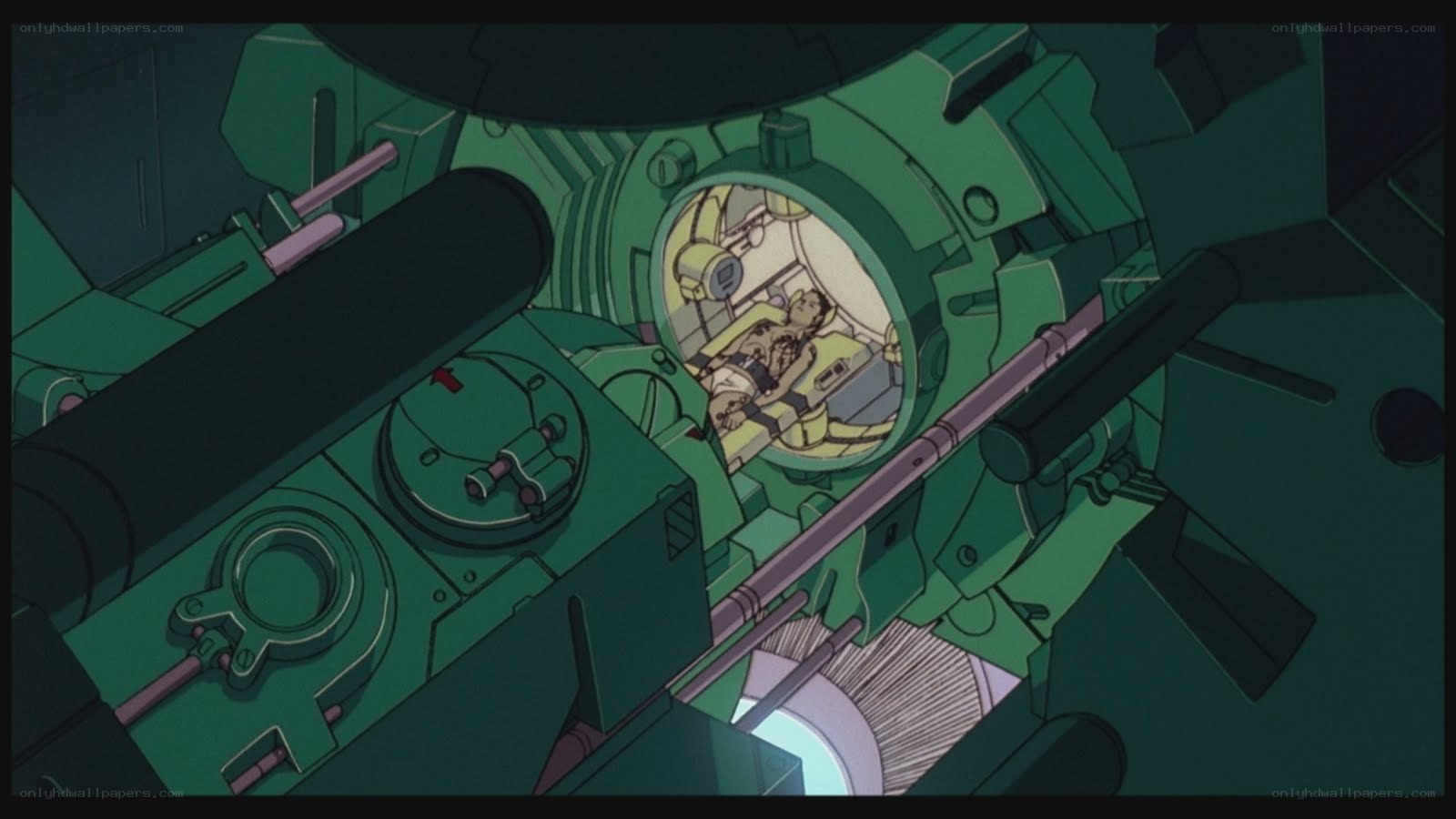 pilot in a mecha cockpit