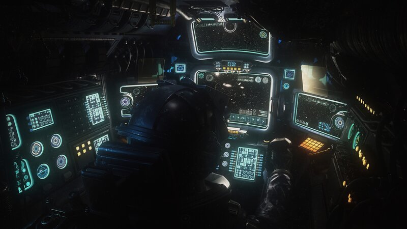 Pilot in Cockpit — Black, Dark, Night