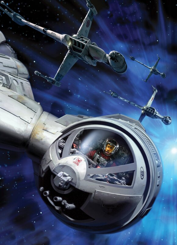 Pilot in Cockpit — Blue, Dramatic, Night, Digital Art