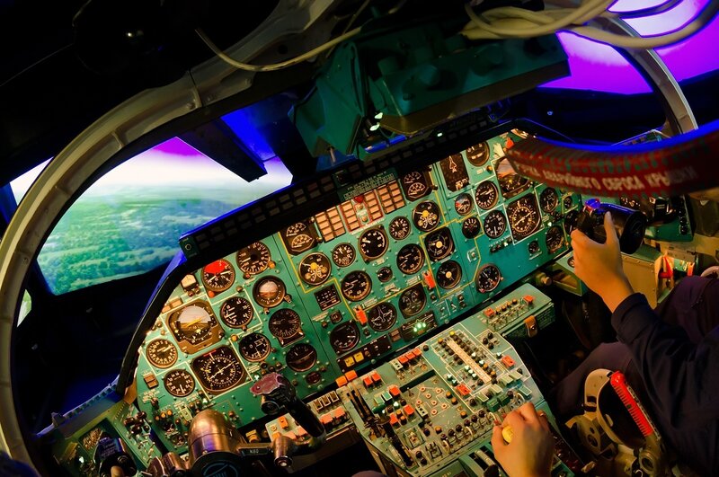 Pilot in Cockpit — Green, Technical